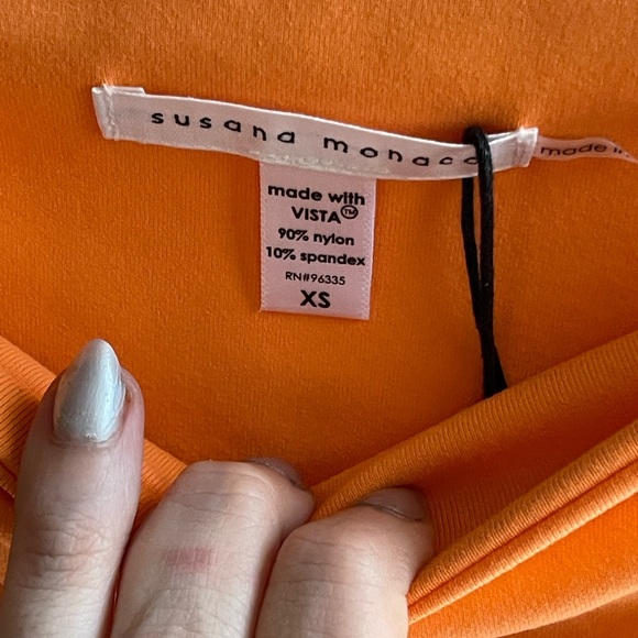 NWT Susana Monaco Bikini Bottom in Nectarine Orange - Picture 6 of 7